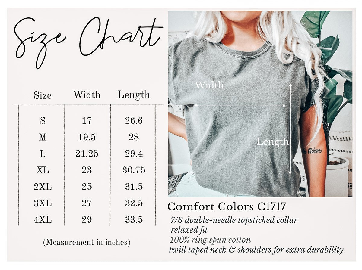 Stylized Floral Print Abstract Dreamscape Botanical Motif Edition Comfort Colors Tee