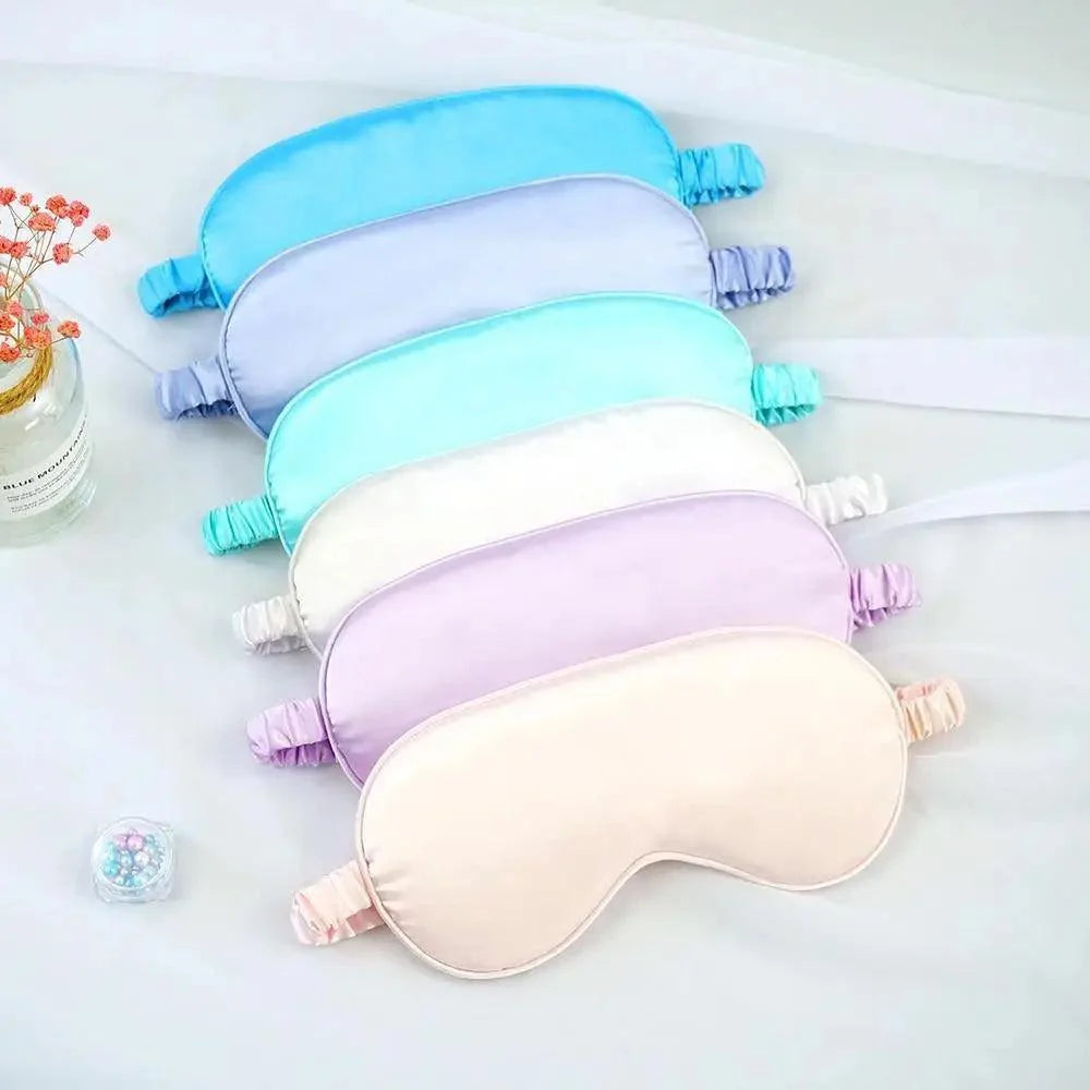 Soft  Silk Sleep Eye Mask Portable Travel Eye Patch Nap Eye Patch Super Smooth Eye Mask Eye Cover Sleeping Mask Night