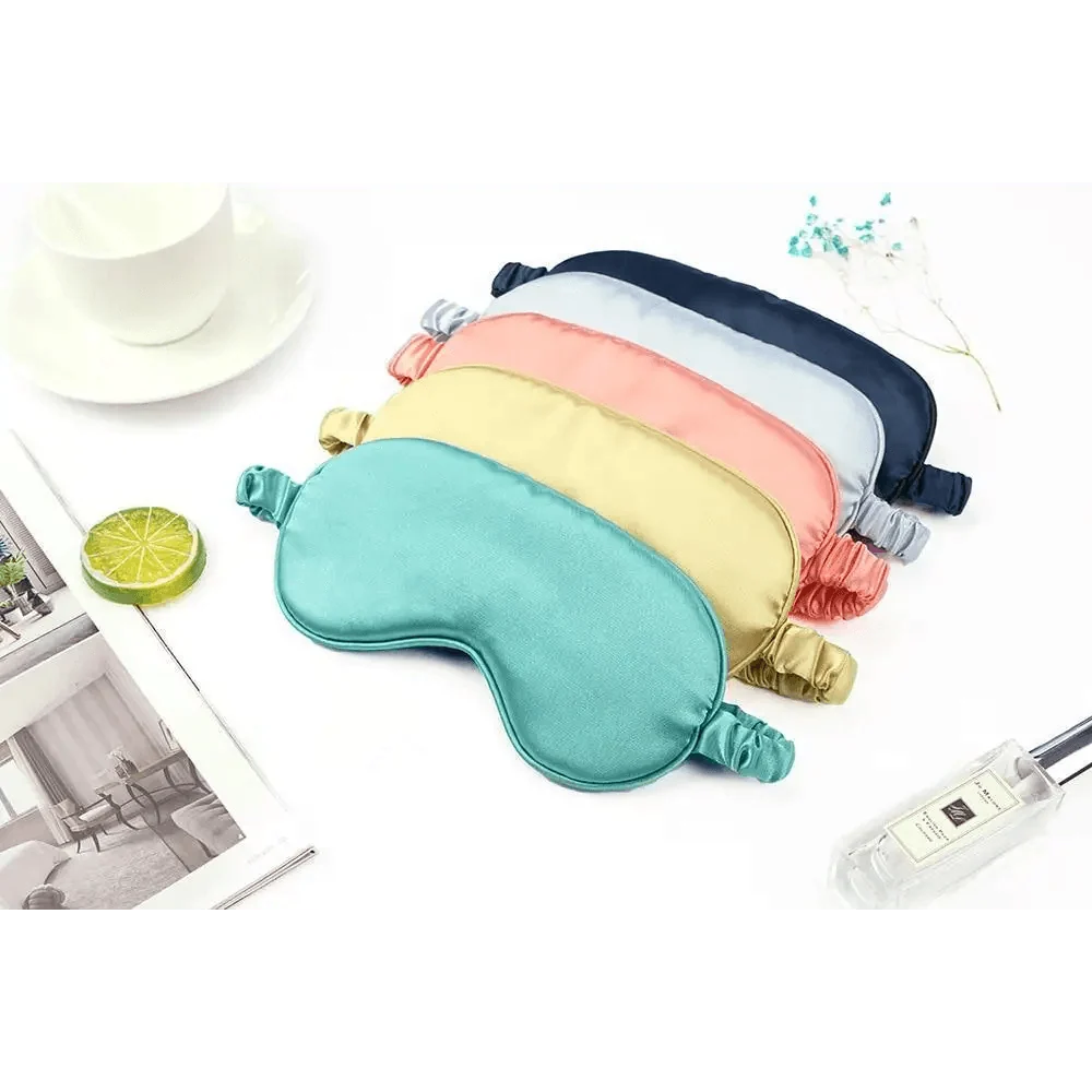 Soft  Silk Sleep Eye Mask Portable Travel Eye Patch Nap Eye Patch Super Smooth Eye Mask Eye Cover Sleeping Mask Night