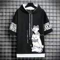 Men's Summer Cartoon Hoodie - Harajuku Short Sleeve