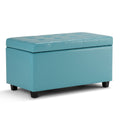 Cosmopolitan 34 Inch Wide Storage Ottoman in Soft