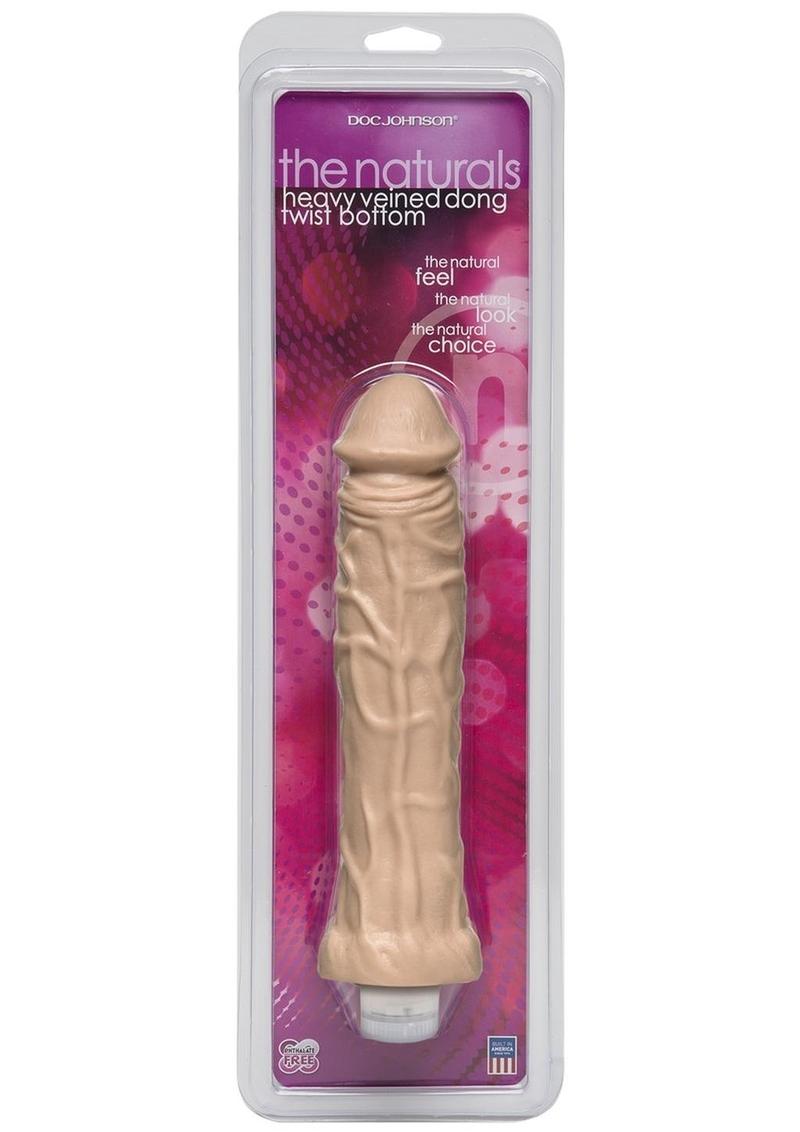 The Naturals Heavy Veined Thin Dildo Vanilla
