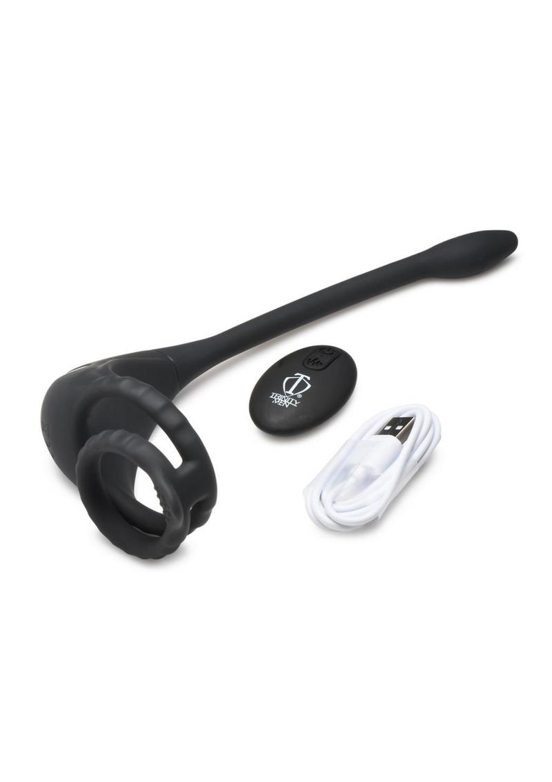 Trinity Men Vibrating C-Ring Anal Stimulator Rechargeable Silicone Toy