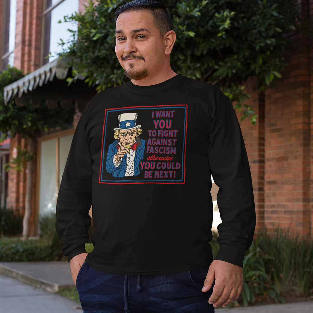 Anti-Fascist Uncle Sam T-shirt