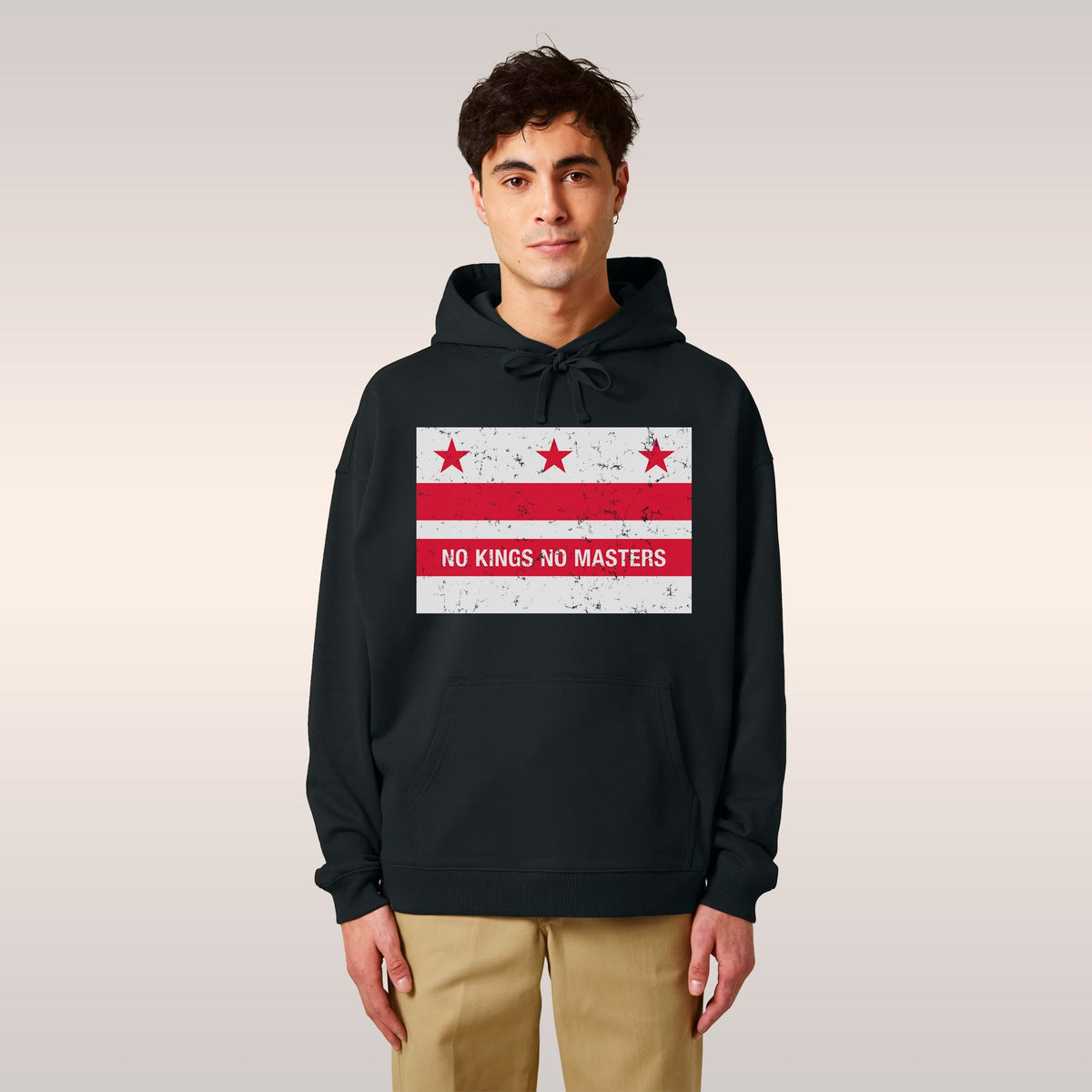 Washington DC No Kings Flag Hoodie & Sweatshirt