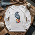 Crochet Crow Long Sleeve T-shirt