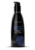 Wicked Aqua Water Based Flavored Lubricant Blueberry Muffin