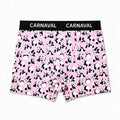 Carnaval Socks Pink Panda Print Boxer Shorts Medium 1 Count