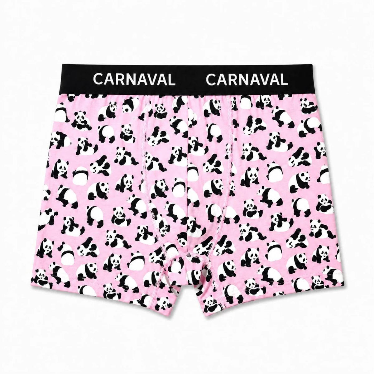 Carnaval Socks Pink Panda Print Boxer Shorts Medium 1 Count