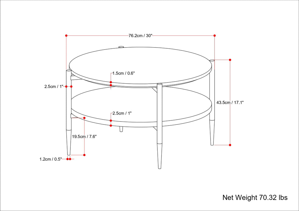 Wagner 30 Inch Wide Solid Acacia Wood Coffee Table