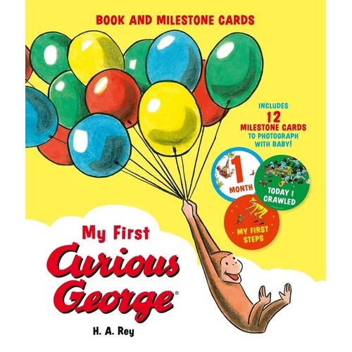 My First Curious George (Book and Milestone Cards) - Board Book
